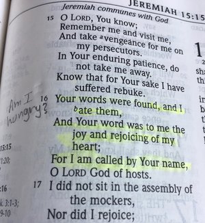 Eat God's Word Bible highlighted